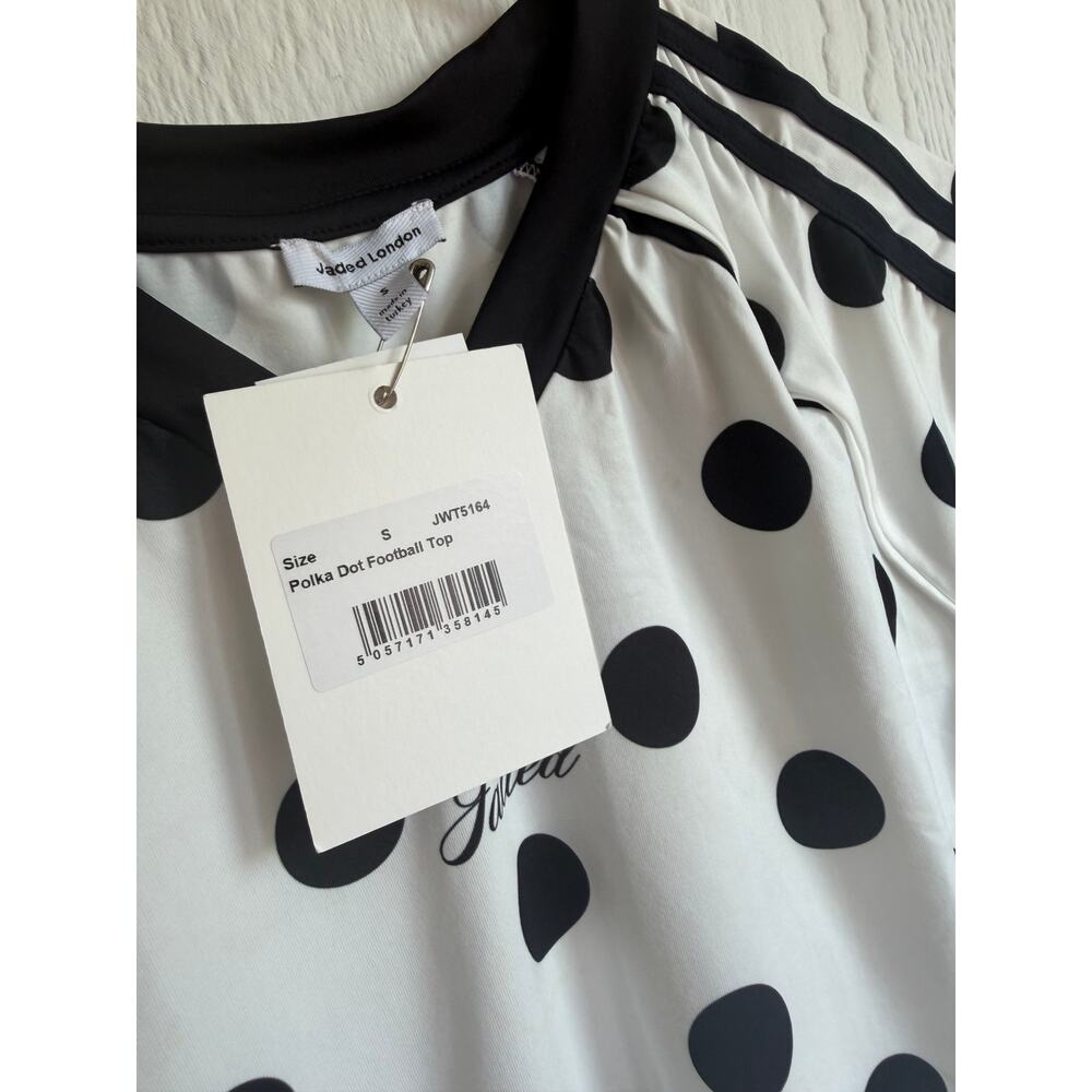 NWT Jaded London Polka Dot Football Top, Small - Picture 5 of 6